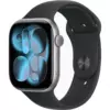 Apple Watch 11 46mm, Space Gray Aluminum, Black Sport Band, S/M
